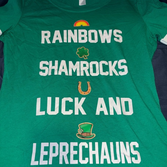 Green St. Patrick’s Day Shirt Top Medium - Picture 1 of 4